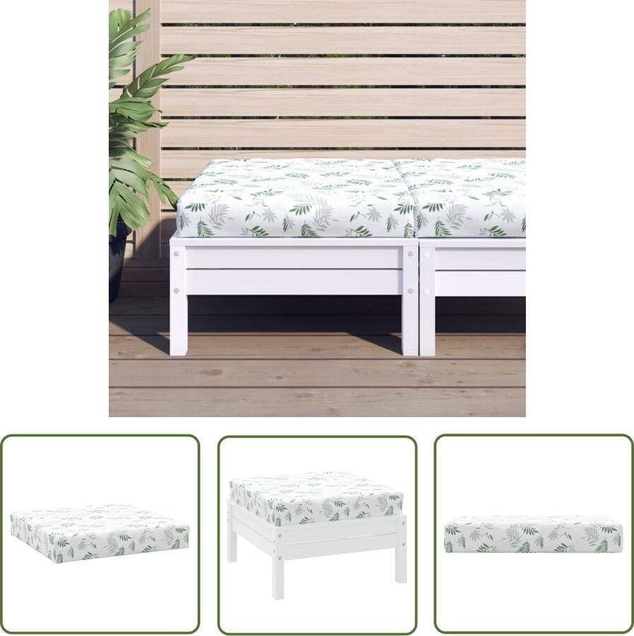 The Living Store Palletkussen Oxford stof 60 x 60 x 8 cm Duurzaam en waterafstotend Palletkussen Tuinstoel Terrasdecoratie Outdoor Meubilair Lounge Set