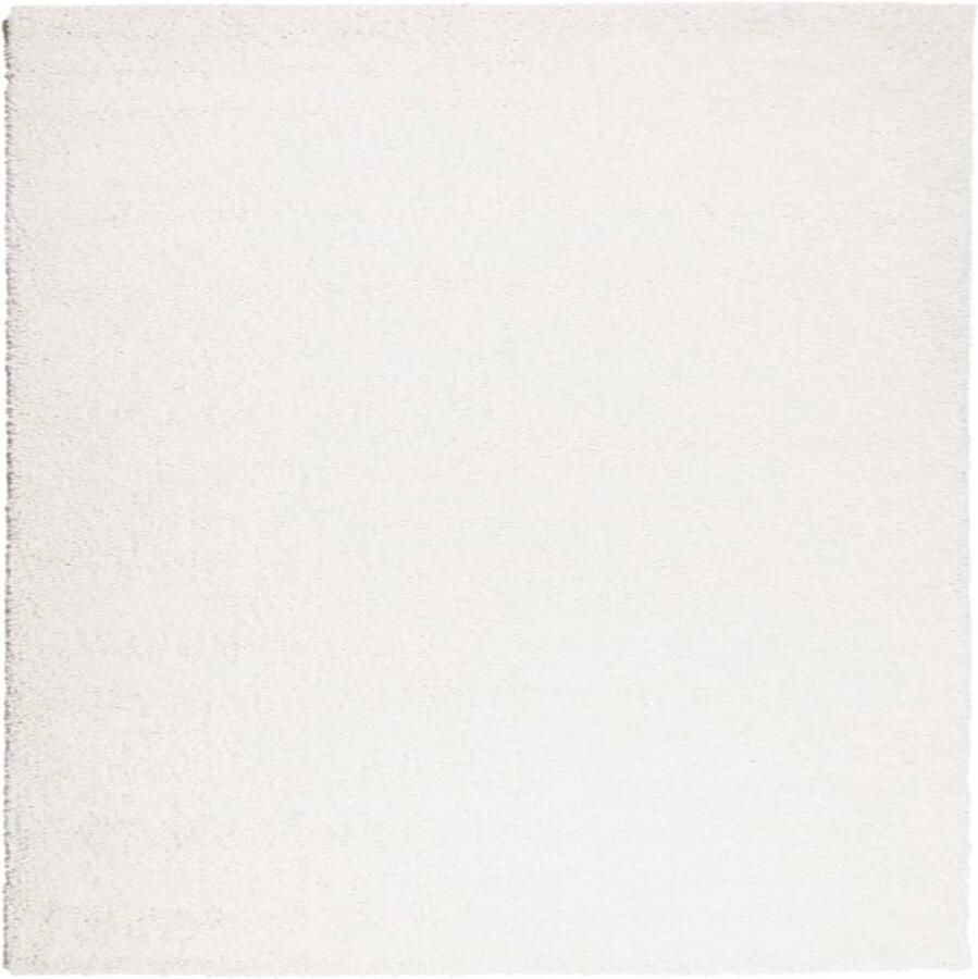 The Living Store PAMPLONA Shaggy vloerkleed 200x200 cm Crème polypropeen 100% OEKO-TEX Duurzaam zacht en anti-slip met 30 mm poolhoogte Shaggy Vloerkleed Crème Groot Vloerkleed Pluche Vloerkleed Anti-slip Vloerkleed - Foto 2