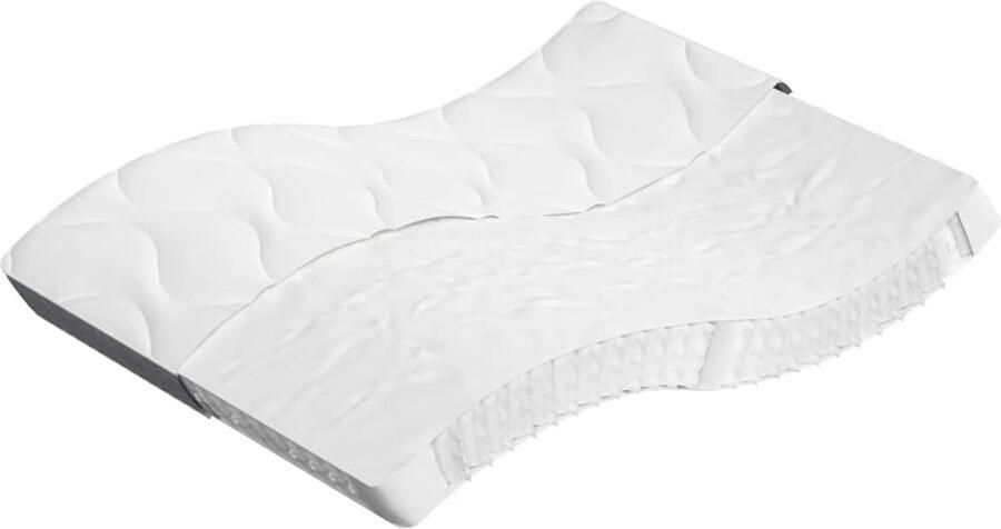 The Living Store Pocketveringmatras middelhard 140x190 cm Pocketveringmatras Pocketveringmatrassen Matras Pocketvering Matras Pocketveren - Foto 2