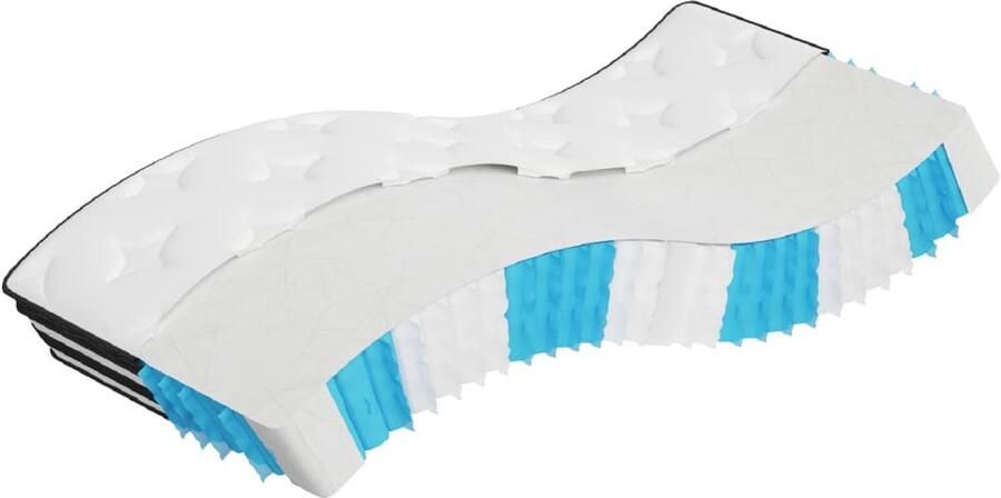 The Living Store Pocketveringmatras middelhard 80x200 cm Pocketveringmatras Pocketveringmatrassen Matras Pocketvering Matras Pocketveren - Foto 2