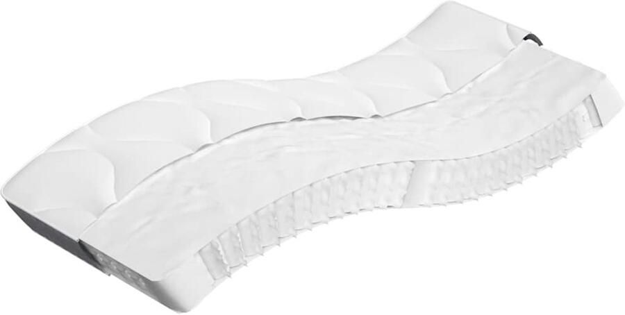 The Living Store Pocketveringmatras middelhard 90x200 cm Pocketveringmatras Pocketveringmatrassen Matras Pocketvering Matras Pocketveren - Foto 2