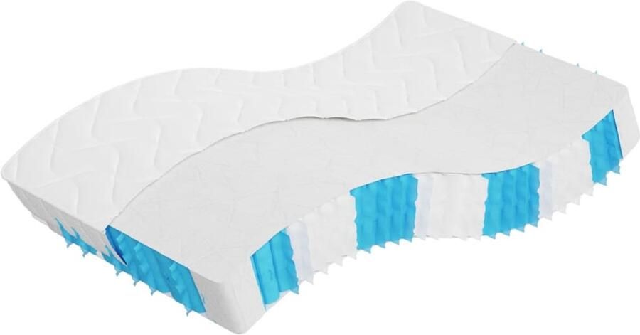 The Living Store Pocketveringmatras middelhard-hard 140x190 cm Pocketveringmatras Pocketveringmatrassen Matras Pocketvering Matras Pocketveren - Foto 2