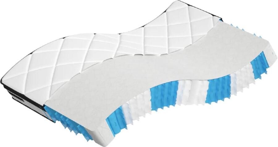 The Living Store Pocketveringmatras middelhard-plus 100x200 cm Pocketveringmatras Pocketveringmatrassen Matras Pocketvering Matras Pocketveren - Foto 2