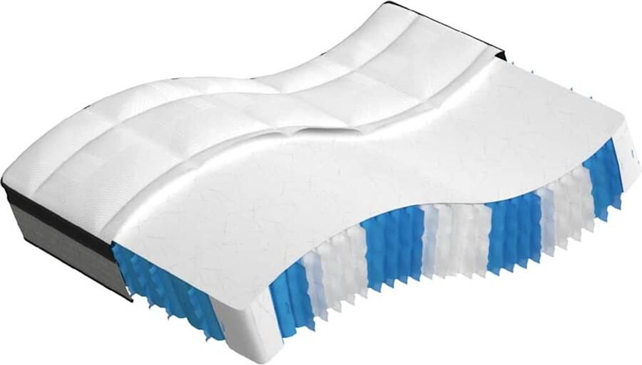 The Living Store Pocketveringmatras middelhard-plus 140x190 cm Pocketveringmatras Pocketveringmatrassen Matras Pocketvering Matras Pocketveren