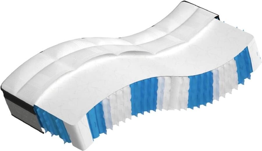 The Living Store Pocketveringmatras middelhard-plus 70x200 cm Pocketveringmatras Pocketveringmatrassen Matras Pocketvering Matras Pocketveren - Foto 2