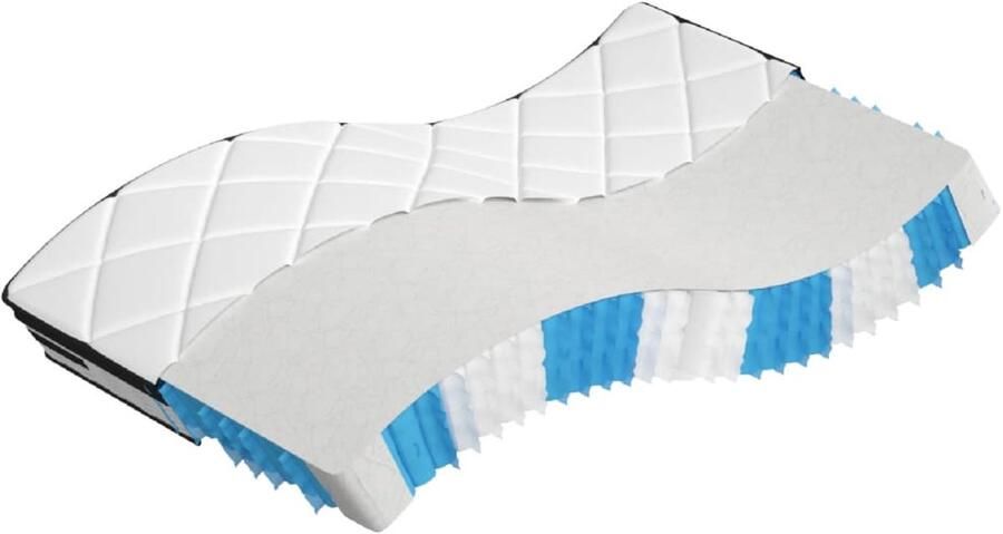 The Living Store Pocketveringmatras middelhard-plus 80x200 cm Pocketveringmatras Pocketveringmatrassen Matras Pocketvering Matras Pocketveren - Foto 2