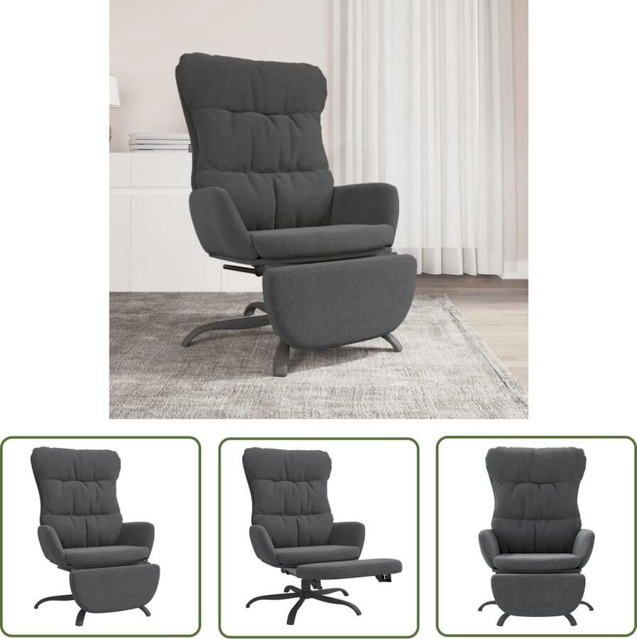 The Living Store Relaxstoel Stoelen 70 x 77 x 98 cm Comfortabel en duurzaam Relaxfauteuil Fauteuil Lounge Loungestoel Tuinstoelen Buitenmeubel - Foto 2