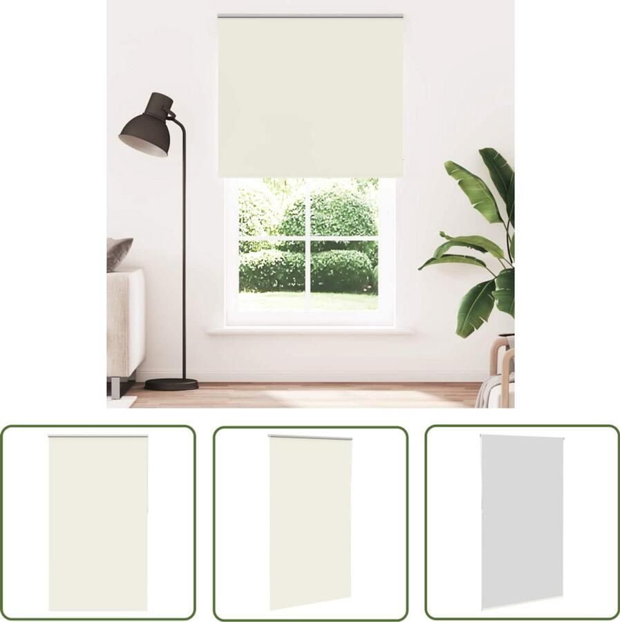 The Living Store Rolgordijn verduisterend 125x230 cm stofbreedte 121 6 cm Rolgordijn Verduisterend Privacy Lichtregeling Kamerscherm