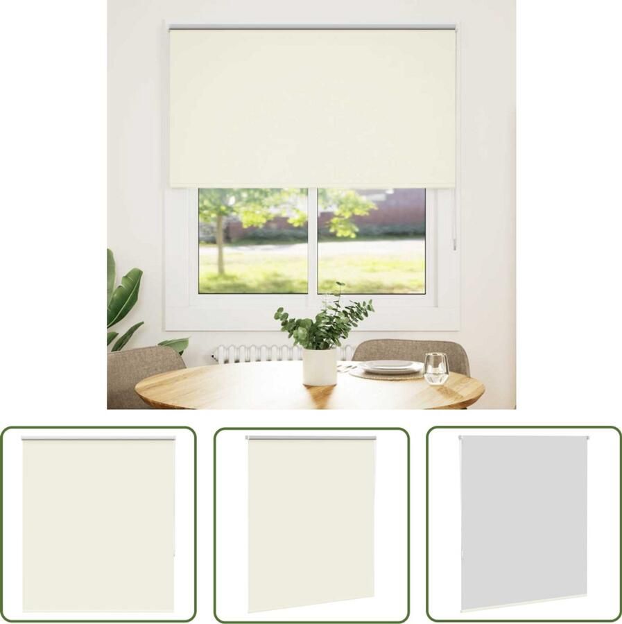 The Living Store Rolgordijn verduisterend 130x130 cm stofbreedte 126 6 cm Rolgordijnen Privacy Gordijnen Lichtwerende Gordijnen Kamerscherm Woonkamer Decoratie