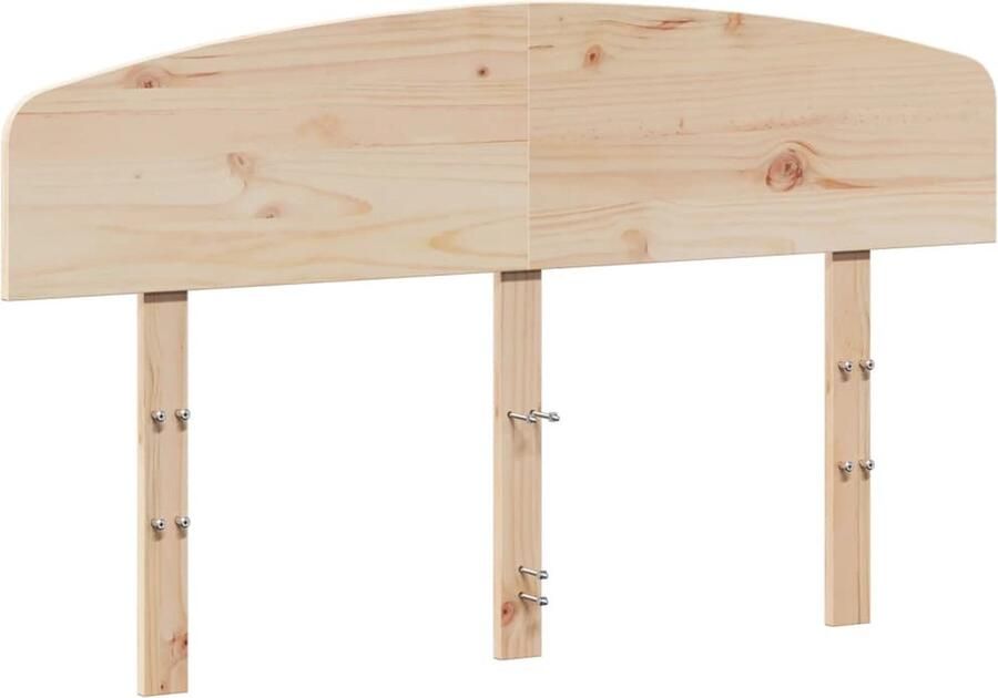 The Living Store Rustic Grenenhouten Hoofdbord 140.5 x 3.5 x 81 cm Stabiele frames Hoofd Bord Beddengoed Rustic Decor Grenenhout Meubels Hoofdkussen - Foto 2