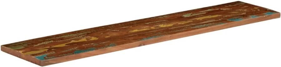 The Living Store Rustiek houten tafelblad 180 x 30 x 2.5 cm Massief gerecycled hout Houten Tafelblad Vintage Tafelblad Landelijke Tafel Rustic Tafel Tweedehands Tafel - Foto 3