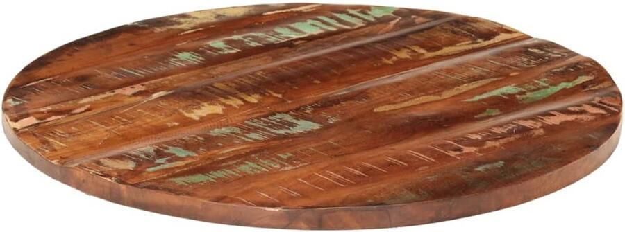 The Living Store Rustiek Houten Tafelblad 70 x 1.5 cm Massief gerecycled hout Houten Tafelblad Vintage Tafelblad Industrieel Tafelblad Tweedehands Tafelblad Gerecycled Hout - Foto 2