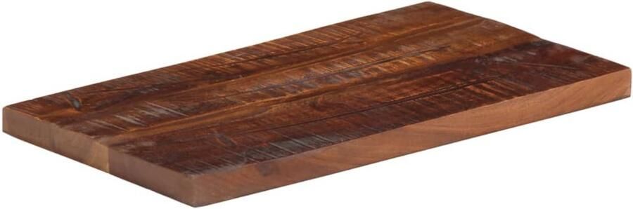 The Living Store Rustiek Massief Gerecycled Houten Tafelblad 50 x 20 x 2.5 cm Handgemaakt Uniek Ontwerp Tafelblad Houten Tafelblad Vintage Tafelblad Industrieel Tafelblad Landelijk Tafelblad