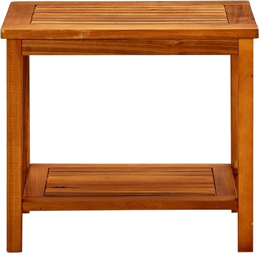 The Living Store Salontafel Acaciahout 50 x 35 x 45 cm Weerbestendig Salontafel Acaciahout Buitentafel Tuintafel Koffietafel