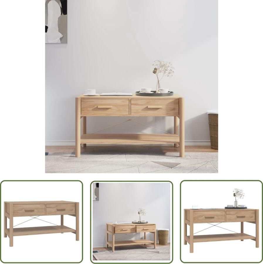 The Living Store Salontafel Classic Tafels 82x48x45 cm Duurzaam hout - Foto 2
