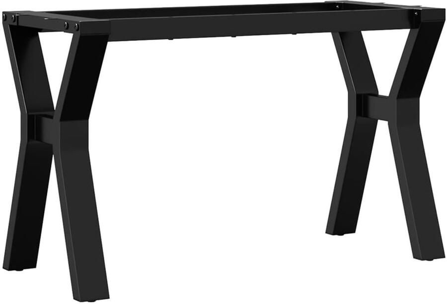 The Living Store Salontafelpoten Y-frame 70x30x43 cm gietijzer Salontafel Poten Industriële Tafelpoten Y-frame Tafelpoten Gietijzeren Tafelpoten Zwarte Tafelpoten