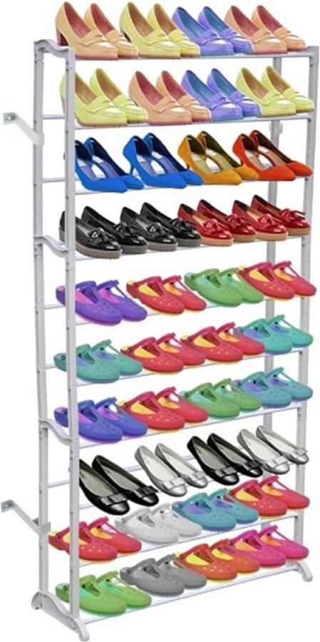 The Living Store Schoenenrek 10-laags Schoenenrek Schoenen Organisatie Schoenen Kast Entree Meubilair Opbergruimte - Foto 3