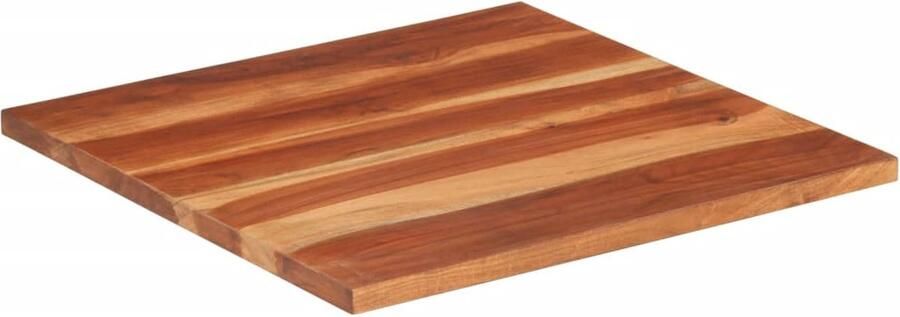 The Living Store Sheesham Tafelblad 60 x 60 cm Rustieke charme Massief sheeshamhout Tafelblad Acacia Hout Vintage Tafel Landelijke Tafel Salontafel - Foto 4