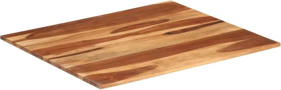 The Living Store Tafelblad 15-16 mm 70x80 cm massief acaciahout Tafelblad Acacia Hout Salontafel Eettafel Vintage Tafel - Foto 4