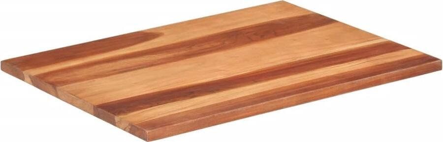 The Living Store Sheeshamhouten Tafelblad 60 x 80 cm Rustieke Charme Massief hout Uniek Tafelblad Acacia Hout Landelijke Stijl Vintage Tafelblad Salontafel - Foto 6