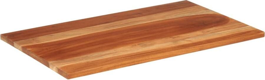 The Living Store Sheeshamhouten tafelblad 60x100 cm Rustieke charme Massief hout Tafelblad Acacia Hout Landelijke Stijl Vintage Tafel Rustic Decor - Foto 5