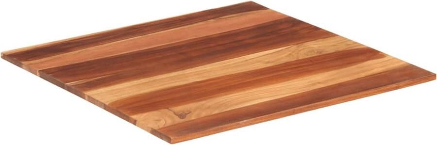 The Living Store Sheeshamhouten Tafelblad 70 x 70 cm Duurzaam en Rustiek Tafelblad Acacia Hout Landelijke Stijl Vintage Tafel Salontafel - Foto 4