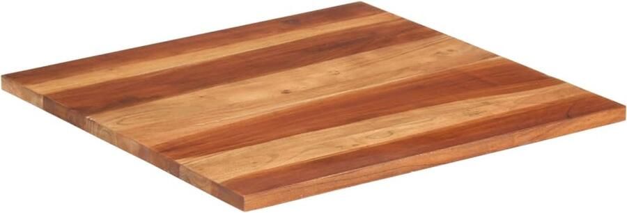 The Living Store Sheeshamhouten Tafelblad 70 x 70 cm Rustieke charme Massief hout 25-27 mm Tafelblad Acacia Hout Vintage Tafel Landelijke Tafel Salontafel - Foto 5
