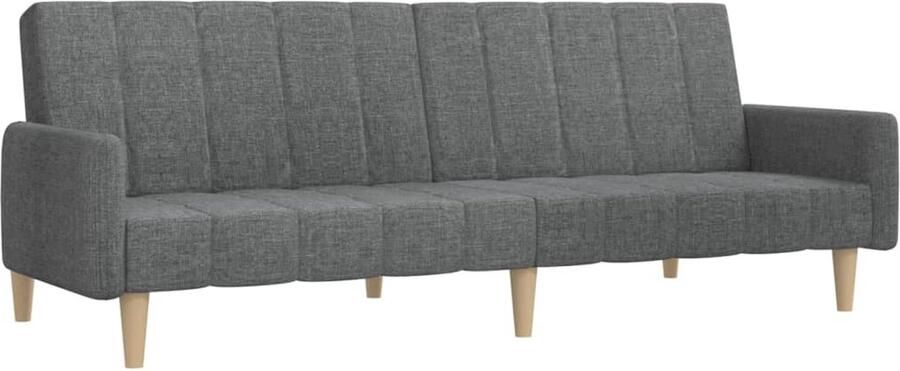 The Living Store Slaapbank 2-zits Lichtgrijs 2-in-1 omvormbaar Comfortabel logeerbed met stabiel frame 220 x 84.5 x 69 cm Slaapbank Tweepersoonsbed Sofa Bed Lounge Meubels Slaapkamer Meubilair - Foto 2