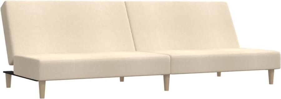 The Living Store Slaapbank 2-zits stof crèmekleurig Slaapbank Sofa Bed Tweepersoonsbed Logeerbed Multifunctionele Meubels - Foto 2