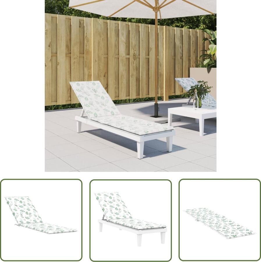 The Living Store Stoelkussens Oxford stof 180x50x3cm Waterafstotend Stoelkussens Tuinstoel Terrasdecoratie Buitendecoratie Outdoor Accessoires