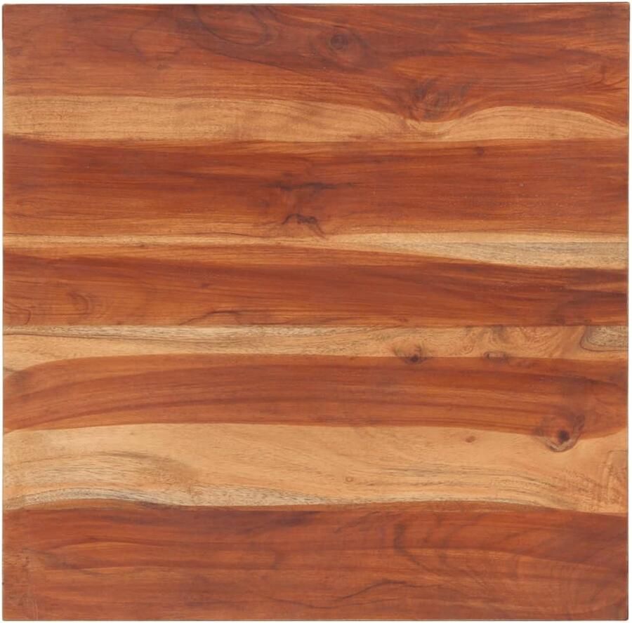The Living Store Sheesham Tafelblad 60 x 60 cm Rustieke charme Massief sheeshamhout Tafelblad Acacia Hout Vintage Tafel Landelijke Tafel Salontafel - Foto 3