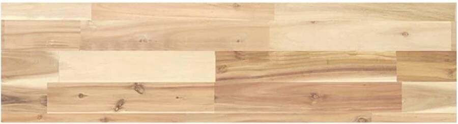 The Living Store Tafelblad Acaciahout 80 x 20 x 4 cm Onbehandeld massief hout Tafelblad Acacia Houten Tafelblad Vervangen Eetkamertafel Blad Salontafel Blad - Foto 2