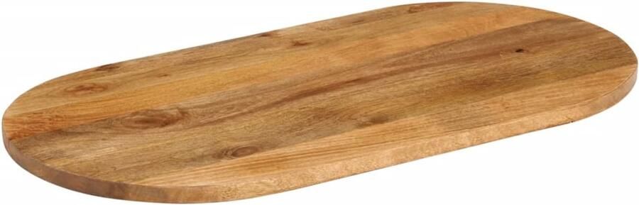The Living Store Massief mangohouten tafelblad 90 x 40 x 3.8 cm Rustiek design Tafelblad Mangohout Tafelblad Vervangen Rustic Vintage - Foto 2