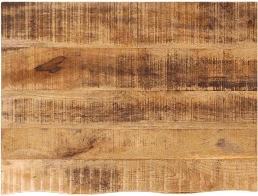 The Living Store Tafelblad met natuurlijke rand 90x60x3 8 cm massief mangohout Houten Tafelblad Mangohout Tafelblad Naturel Tafelblad Vintage Tafelblad Design Tafelblad