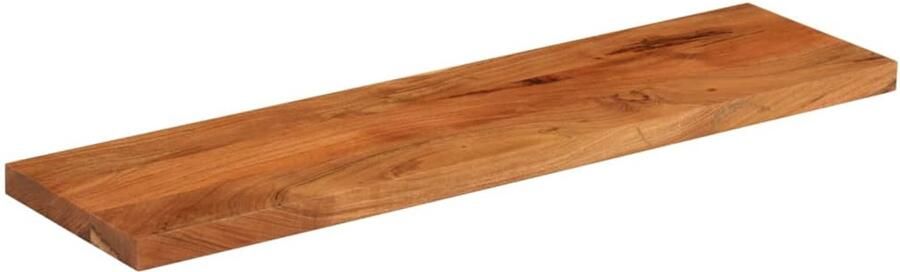 The Living Store Tafelblad rechthoekig 110x20x3 8 cm massief acaciahout Houten Tafelblad Acacia Hout Tafel Blad Vervangen Rustic Design Bartafel - Foto 2