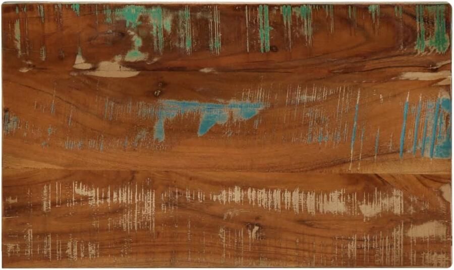 The Living Store Tafelblad rechthoekig 40x30x3 8 cm massief gerecycled hout Houten Tafelblad Vervangen Vintage Tafelblad Industrieel Tafelblad Rustic Tafelblad