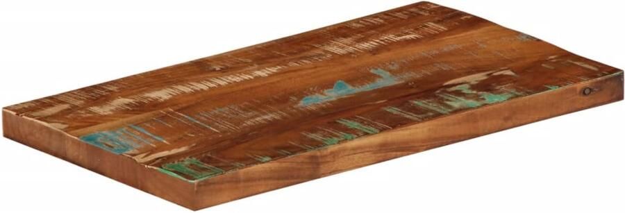 The Living Store Tafelblad rechthoekig 50x20x3 8 cm massief gerecycled hout Houten Tafelblad Recycled Hout Vintage Tafelblad Rustic Tafelblad Tafelscherm