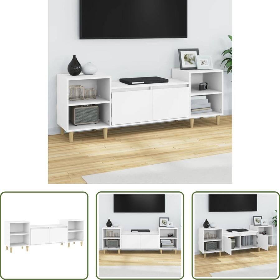 The Living Store TV-meubel serie Televisiekast 160x35x55 cm Trendy design - Foto 2