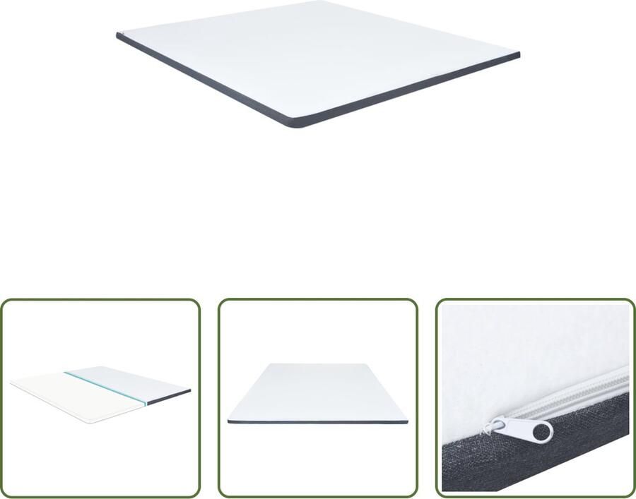The Living Store Topmatras Boxspring Matrasverlenging 200 x 160 x 5 cm Traagschuim Boxspringtopper Topmatras Boxspringmatras Traagschuimmatras Matrasverlenging