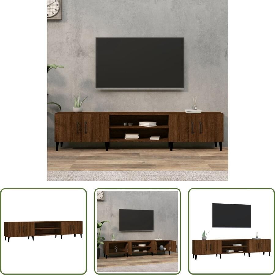 The Living Store Trendy TV-kast 180 x 31.5 x 40 cm Voldoende opbergruimte