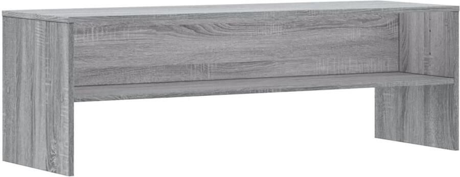 The Living Store vidaXL Tv-meubel 120x40x40 cm bewerkt hout grijs sonoma eikenkleurig Tv-meubel Salontafel Houten Tv-kast Grijze Tv-standaard Tv-opstelling - Foto 2