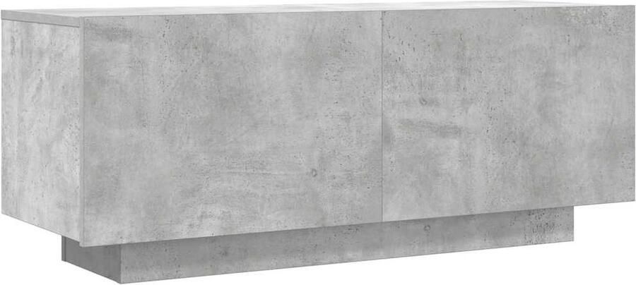 The Living Store TV-meubel Hifi-kast 100 x 35 x 40 cm Betongrijs Montage vereist Tv-meubel Hfi-kast Tv-kast Houten Tv-meubel Grijze Tv-meubel - Foto 4
