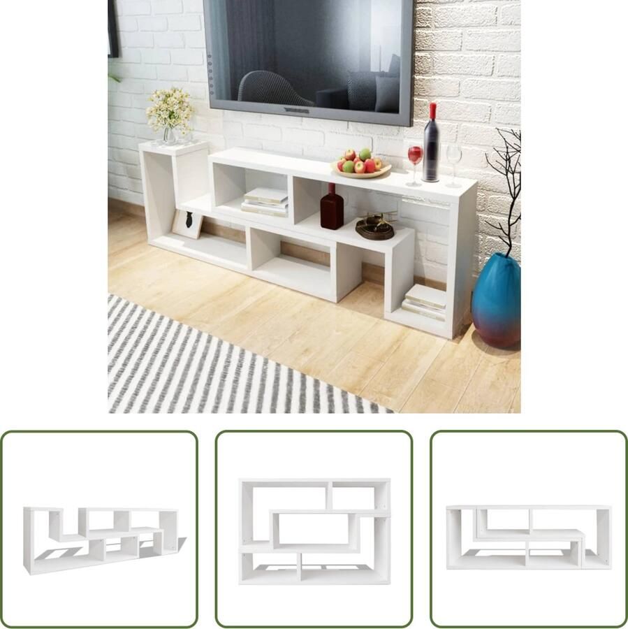 The Living Store TV-meubel Serie TV-meubel 120 x 30 x 56.4 28 cm wit