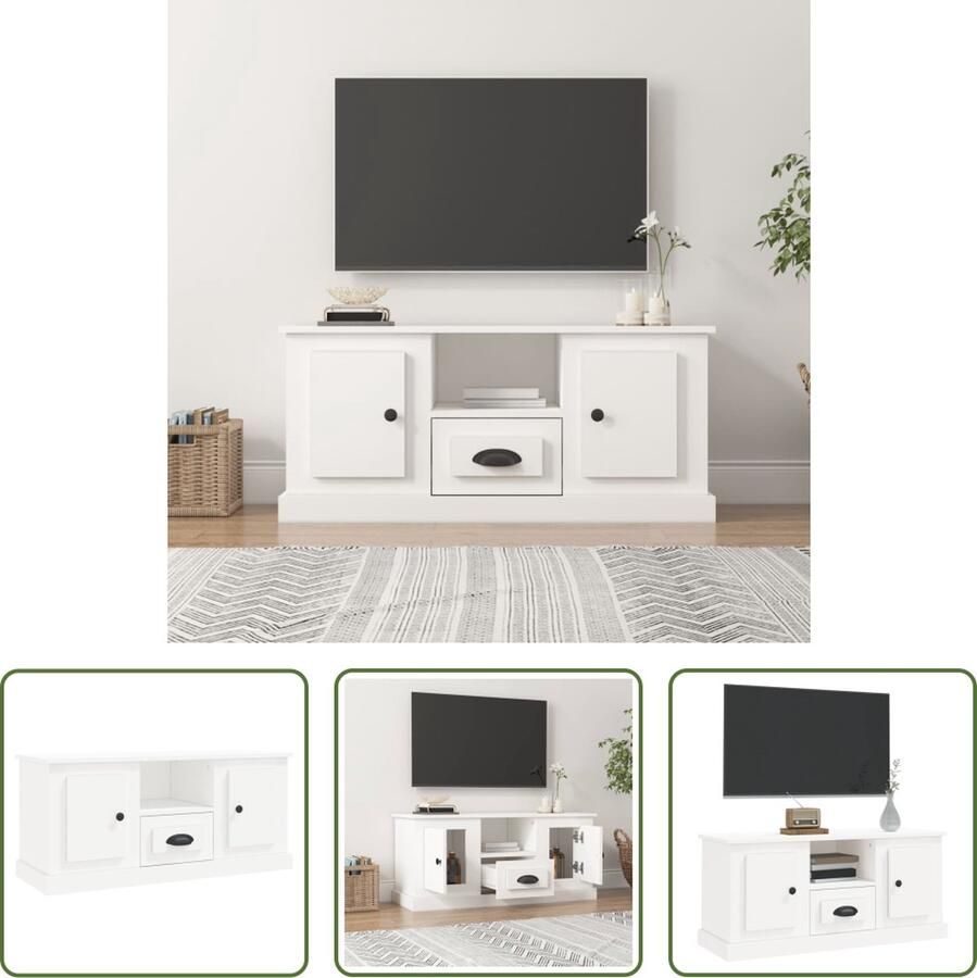 The Living Store TV-meubel YSG-098 100x35.5x45 cm Trendy ontwerp voor je kamer - Foto 2