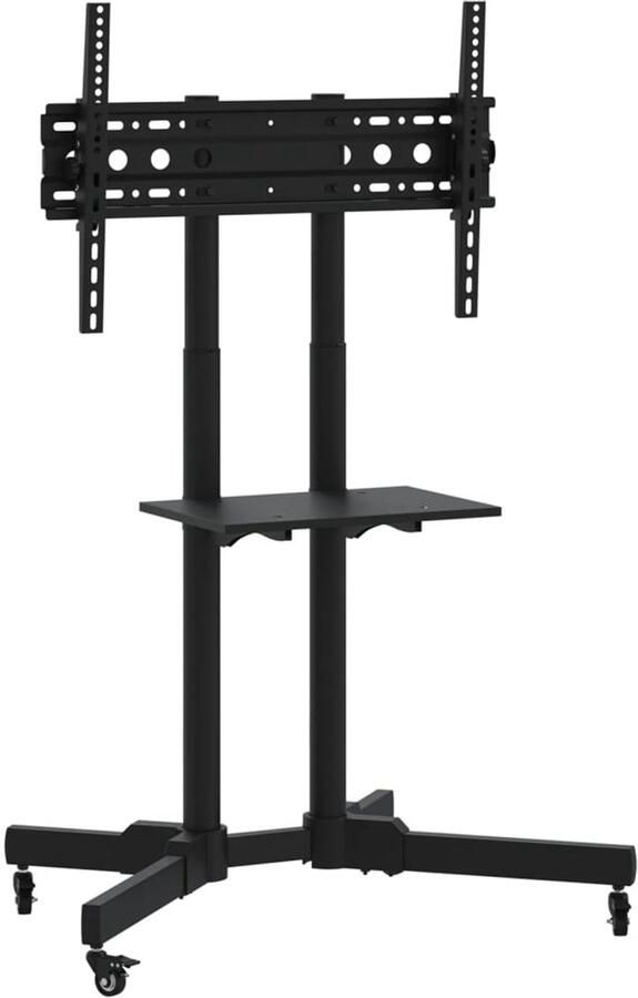 The Living Store TV-standaard wielen 32-70 inch scherm 40 kg Max VESA 600x400 mm TV Standaard TV Trolley TV Meubilair TV Kast Zwarte TV Standaard