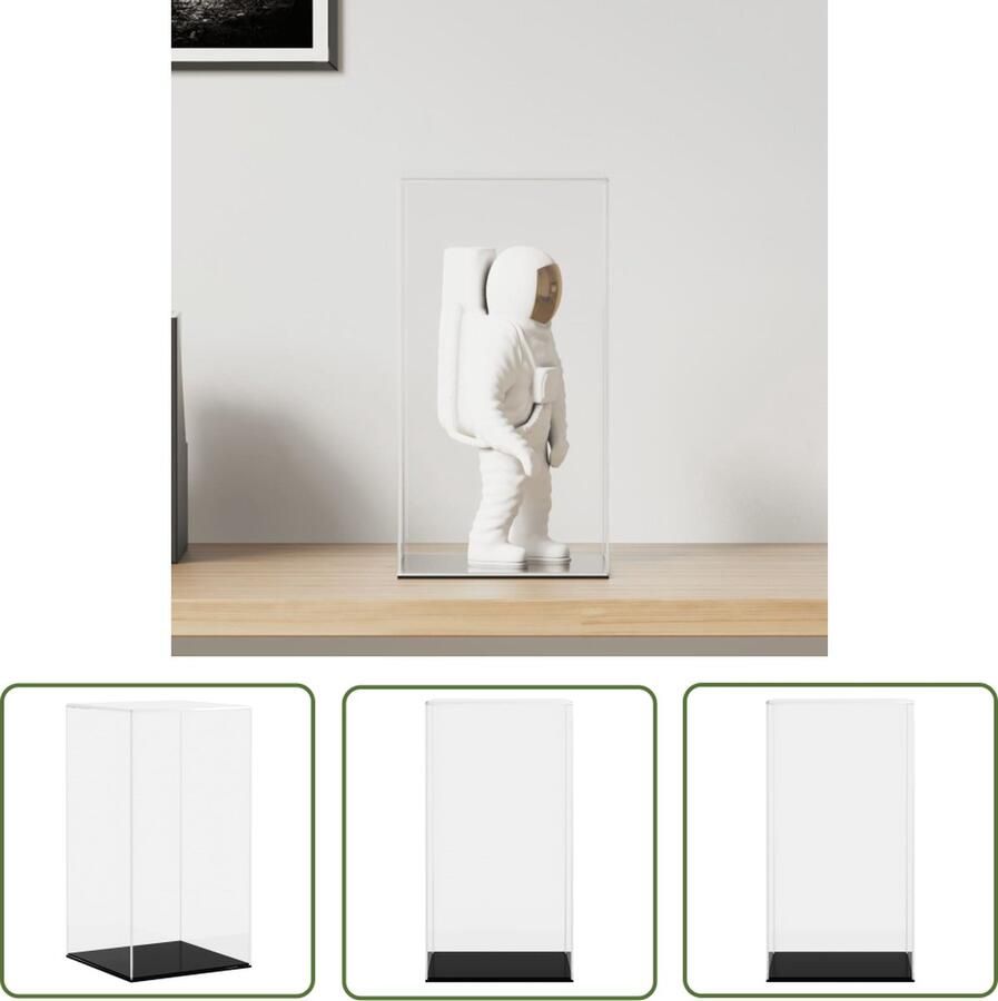 The Living Store Acryl Vitrine Multifunctioneel Helder Uniek Stofdicht Acryl Vitrine Display Case Collectie Opslag Stofdichte Kast Presentatiecase