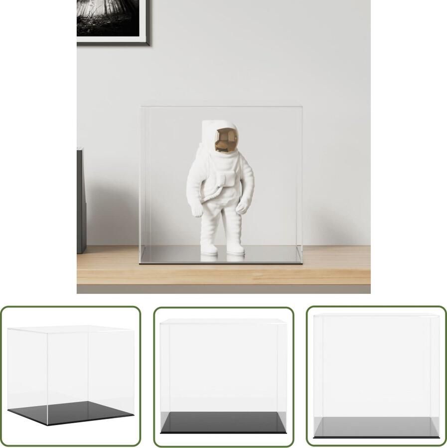 The Living Store Acryl Vitrine Multifunctioneel 40x30x25 cm Stofdicht Acryl Vitrine Display Case Collectie Opslag Stofdichte Vitrine Kunstopslag