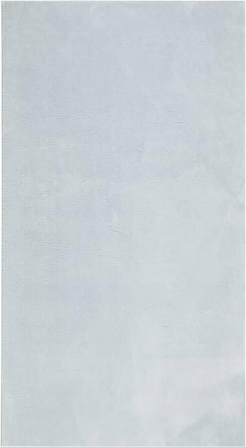 The Living Store HUARTE Vloerkleed 60 x 110 cm Blauw 100% polyester 18 mm poolhoogte Vloerkleed Tapijten Huiskamertapijt Slaapkamertapijt Blauwe Vloerkleed