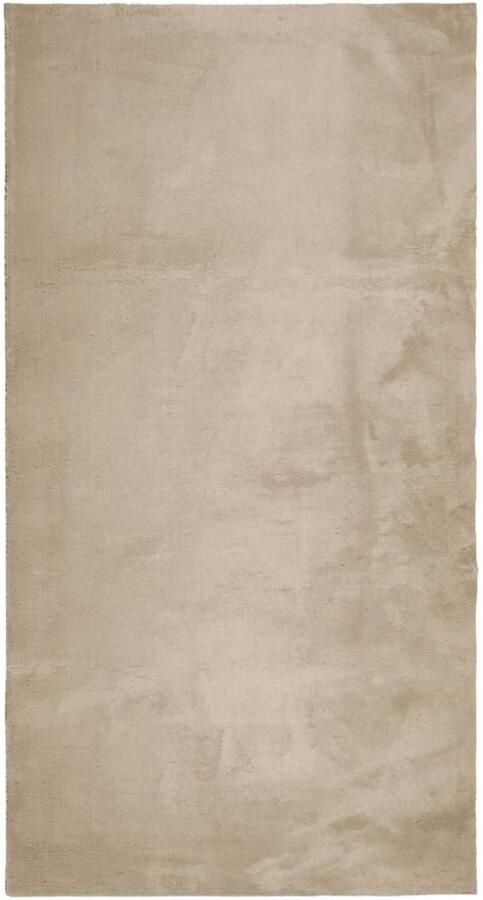 VidaXL Vloerkleed HUARTE 60x110 cm Zandkleurig Vloerkleed Huarte Zandkleurig Polyester Anti Slip