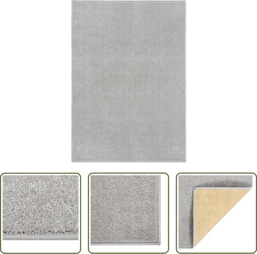 The Living Store vloerkleed Klassieke charme Tapijt Afmeting- 240 x 340 cm Ken- Lichtgrijs Materiaal- 100% PP Gewicht- 1.600 g m² Poolhoogte- 10 mm Geschikt voor vloerverwarming Geschikt voor mensen met allergieën